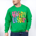 Hoppy Easter Pink Bunny Face Easter Day Unisex Crewneck T-Shirt Sweatshirt Hoodie