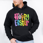 Hoppy Easter Pink Bunny Face Easter Day Unisex Crewneck T-Shirt Sweatshirt Hoodie
