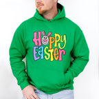 Hoppy Easter Pink Bunny Face Easter Day Unisex Crewneck T-Shirt Sweatshirt Hoodie