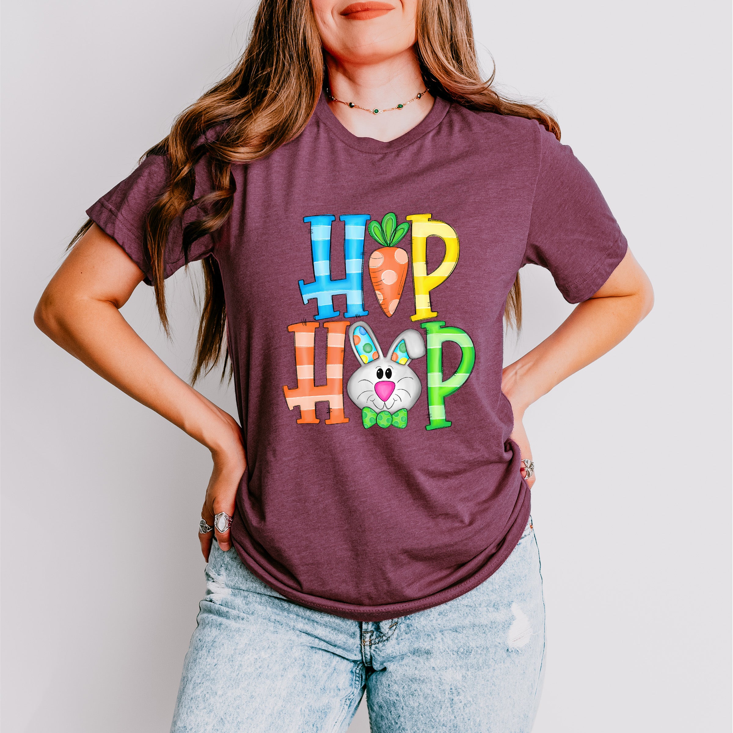 HIP HOP Bunny Easter Day Unisex Crewneck T-Shirt Sweatshirt Hoodie