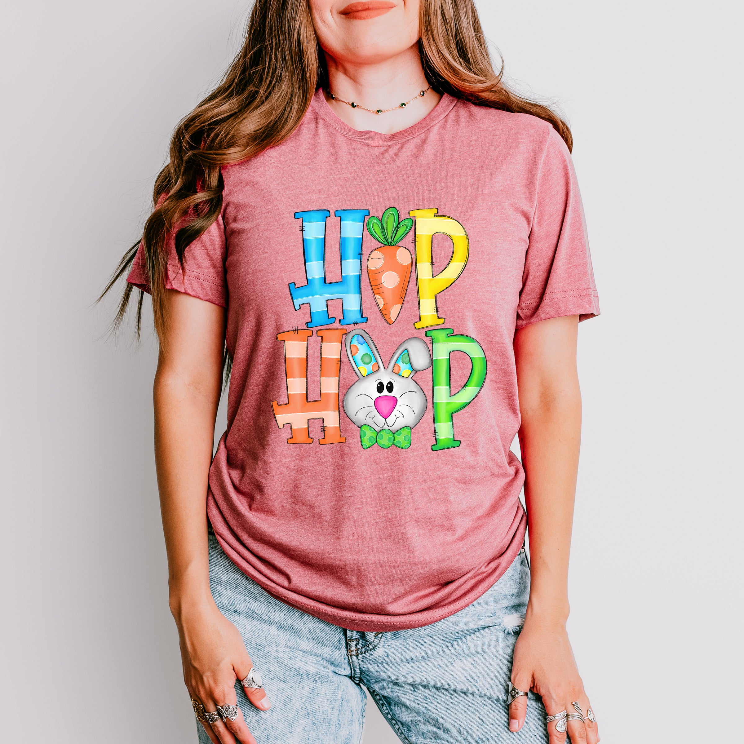 HIP HOP Bunny Easter Day Unisex Crewneck T-Shirt Sweatshirt Hoodie