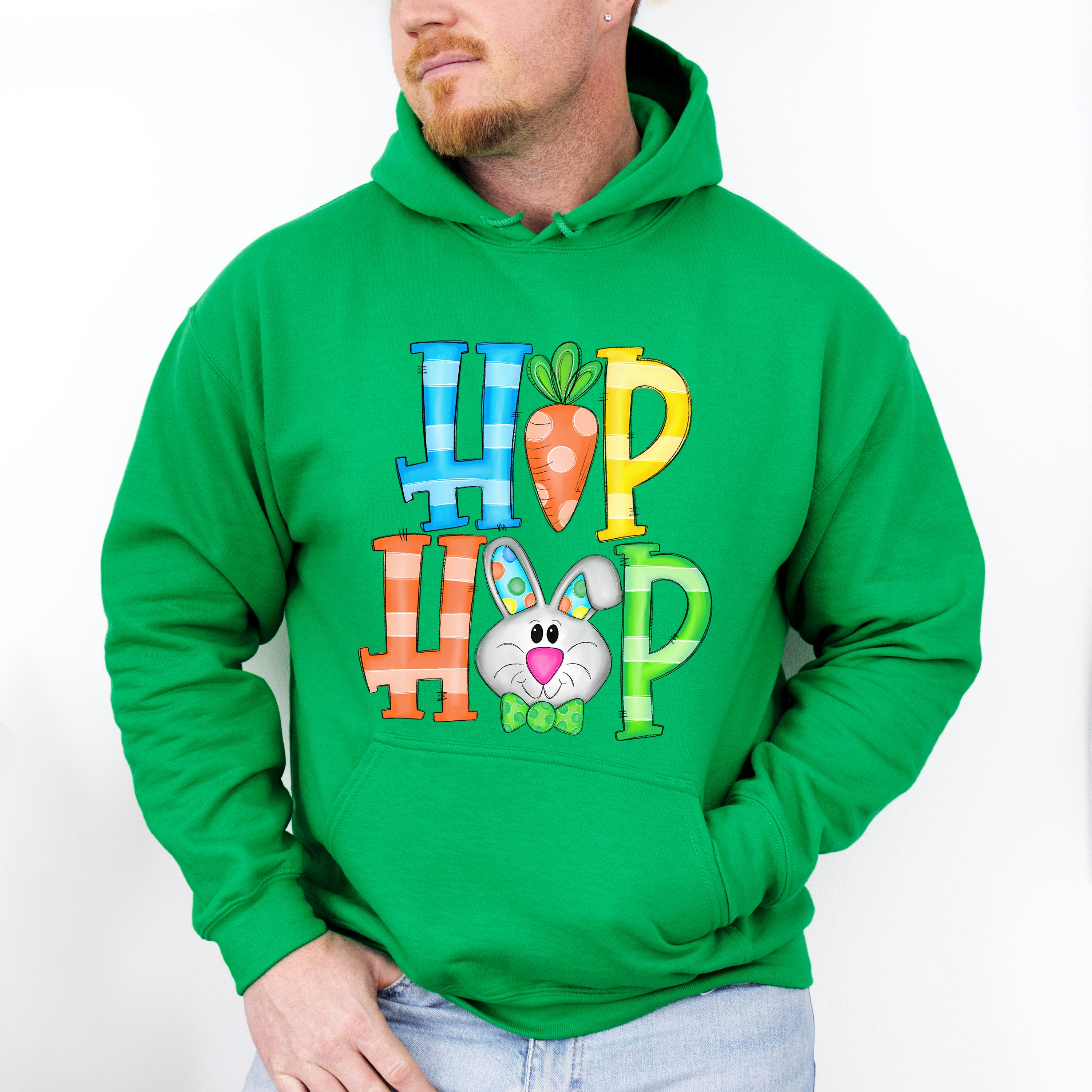 HIP HOP Bunny Easter Day Unisex Crewneck T-Shirt Sweatshirt Hoodie