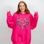 Skeletons Heart Shape Easter Day Unisex Crewneck T-Shirt Sweatshirt Hoodie