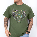 Skeletons Heart Shape Easter Day Unisex Crewneck T-Shirt Sweatshirt Hoodie