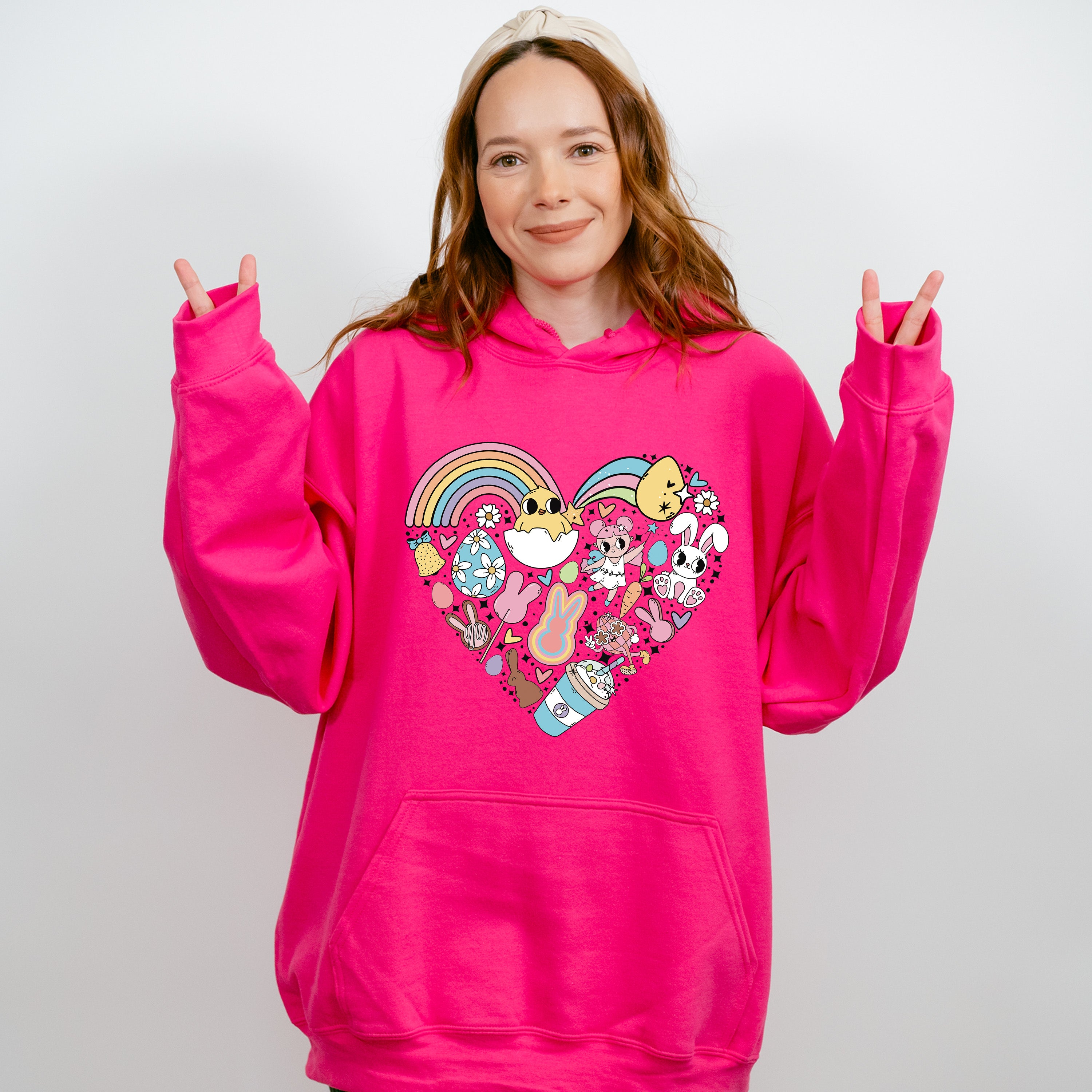 Easter Heart Easter Day Unisex Crewneck T-Shirt Sweatshirt Hoodie