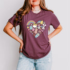 Easter Heart Easter Day Unisex Crewneck T-Shirt Sweatshirt Hoodie