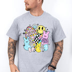 Bunny Kisses Easter Wishes Easter Day Unisex Crewneck T-Shirt Sweatshirt Hoodie