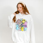 Bunny Kisses Easter Wishes Easter Day Unisex Crewneck T-Shirt Sweatshirt Hoodie