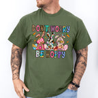Don't Worry Be Happy Easter Day Unisex Crewneck T-Shirt Sweatshirt Hoodie
