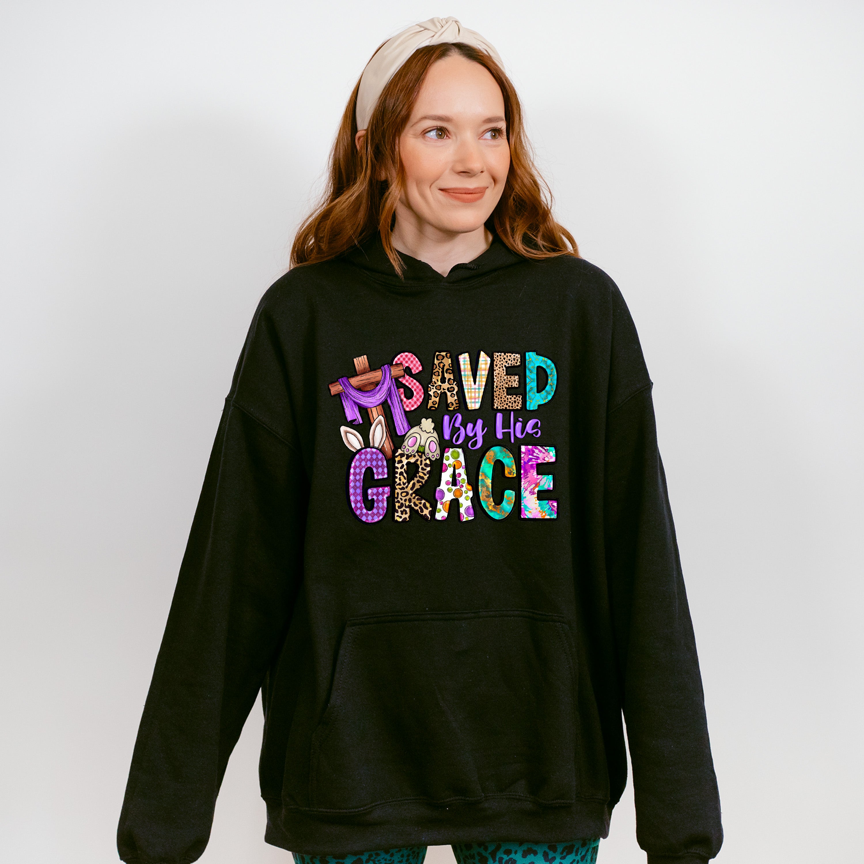 Saved By His Grace Easter Day Unisex Crewneck T-Shirt Sweatshirt Hoodie