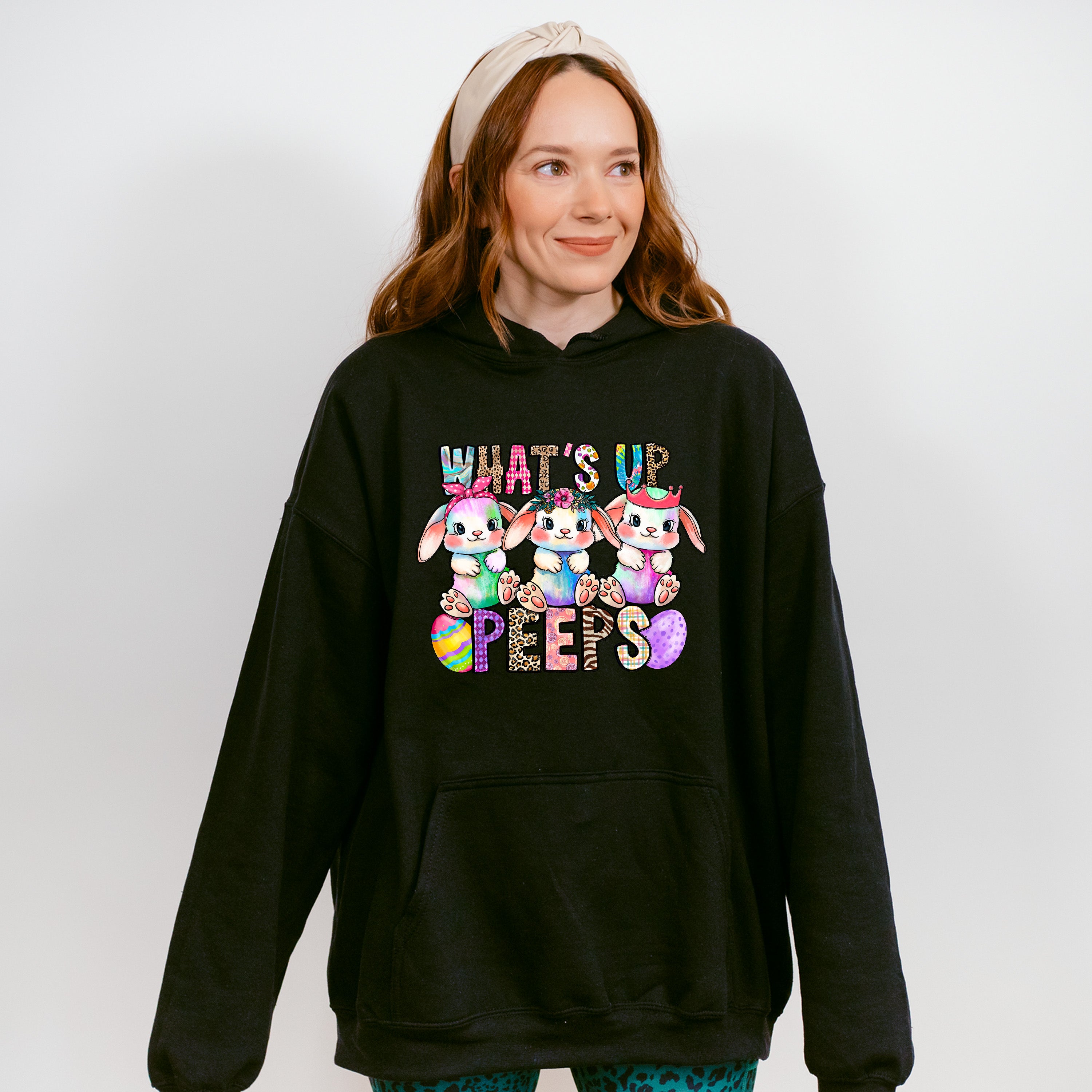 What's Up Peeps Easter Day Unisex Crewneck T-Shirt Sweatshirt Hoodie