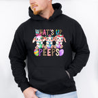What's Up Peeps Easter Day Unisex Crewneck T-Shirt Sweatshirt Hoodie