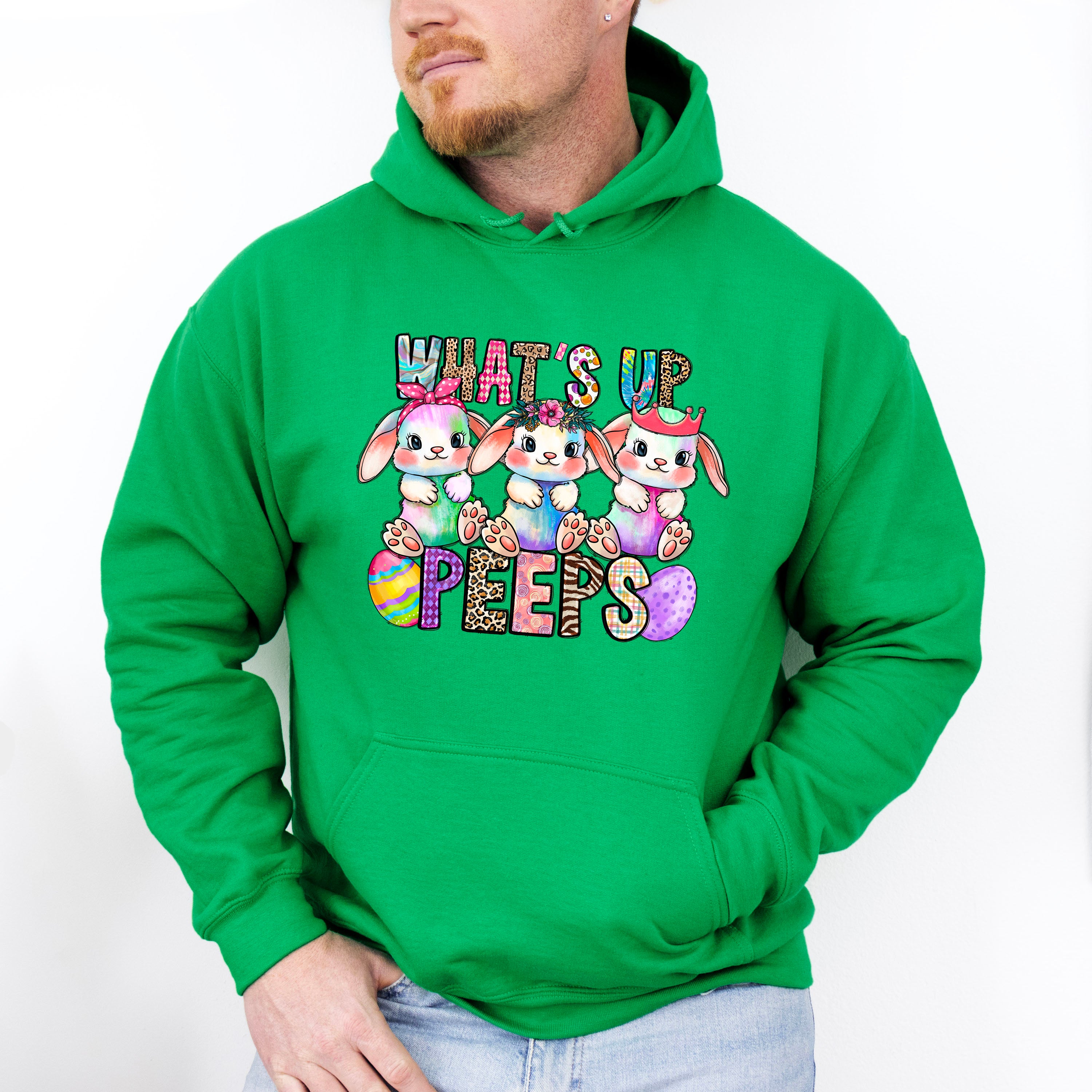 What's Up Peeps Easter Day Unisex Crewneck T-Shirt Sweatshirt Hoodie