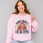 Happy Bunny Easter Day Unisex Crewneck T-Shirt Sweatshirt Hoodie
