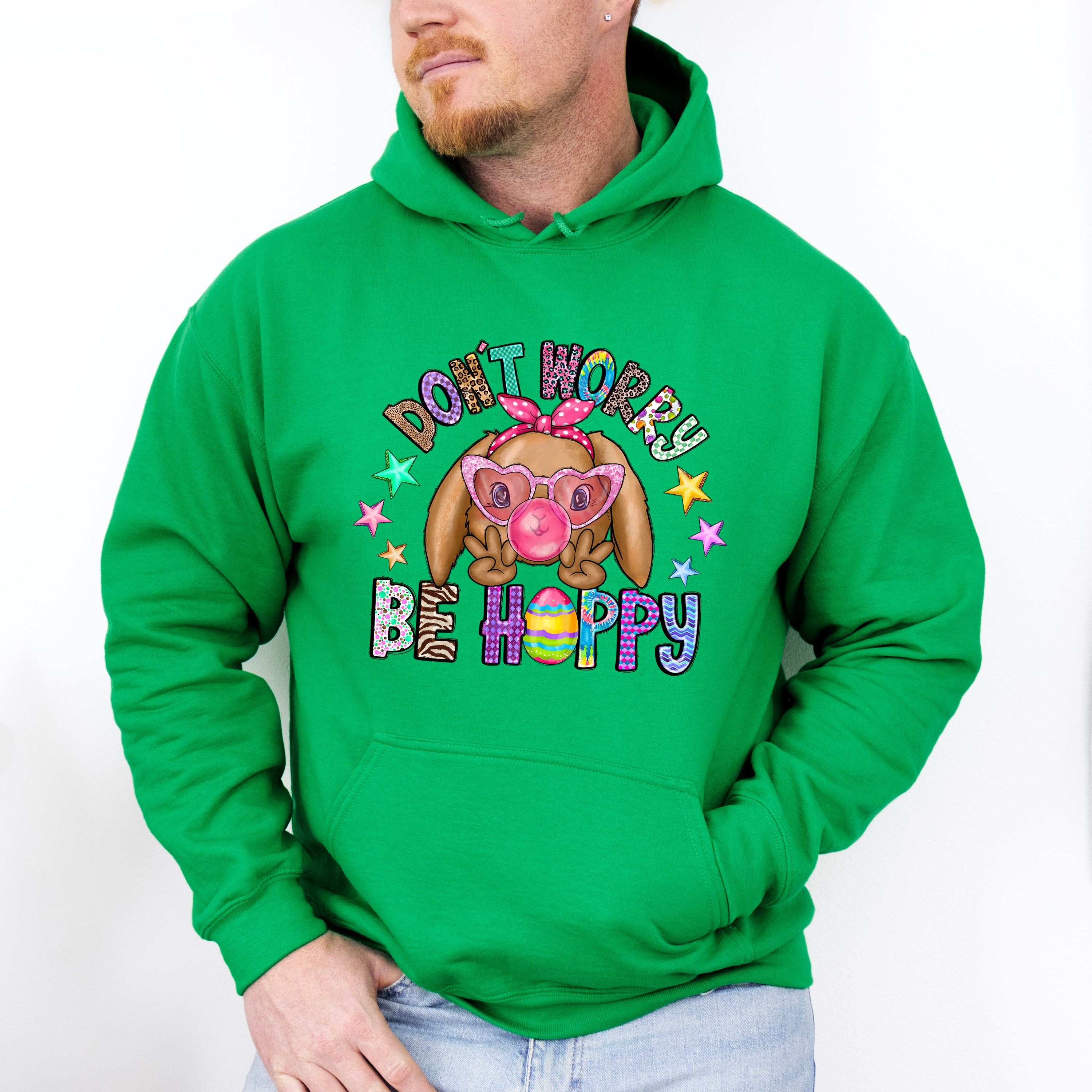 Happy Bunny Easter Day Unisex Crewneck T-Shirt Sweatshirt Hoodie
