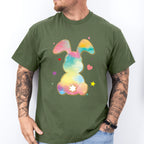 Rainbow Bunny Easter Day Unisex Crewneck T-Shirt Sweatshirt Hoodie