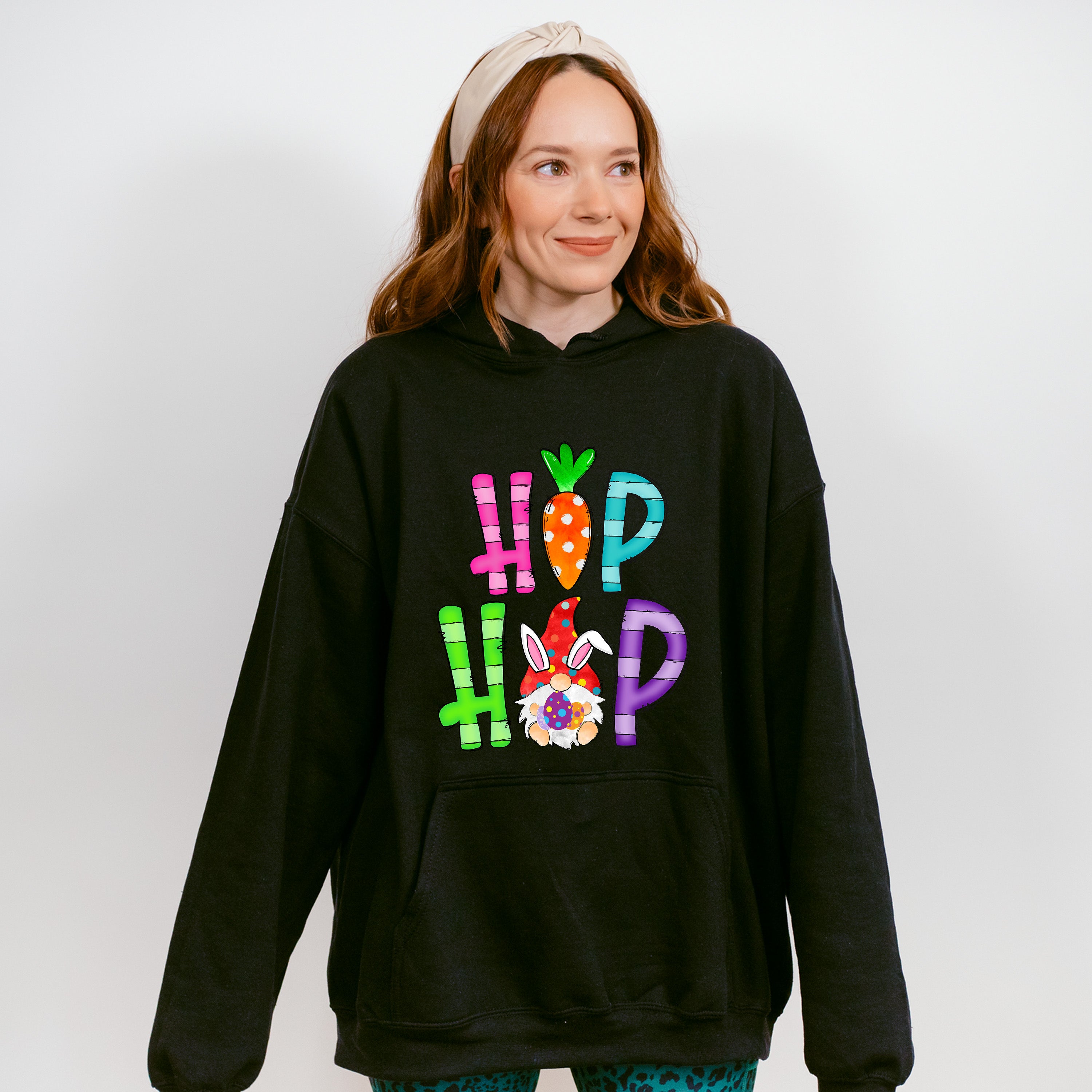 Hip Hop Bunny Easter Day Unisex Crewneck T-Shirt Sweatshirt Hoodie
