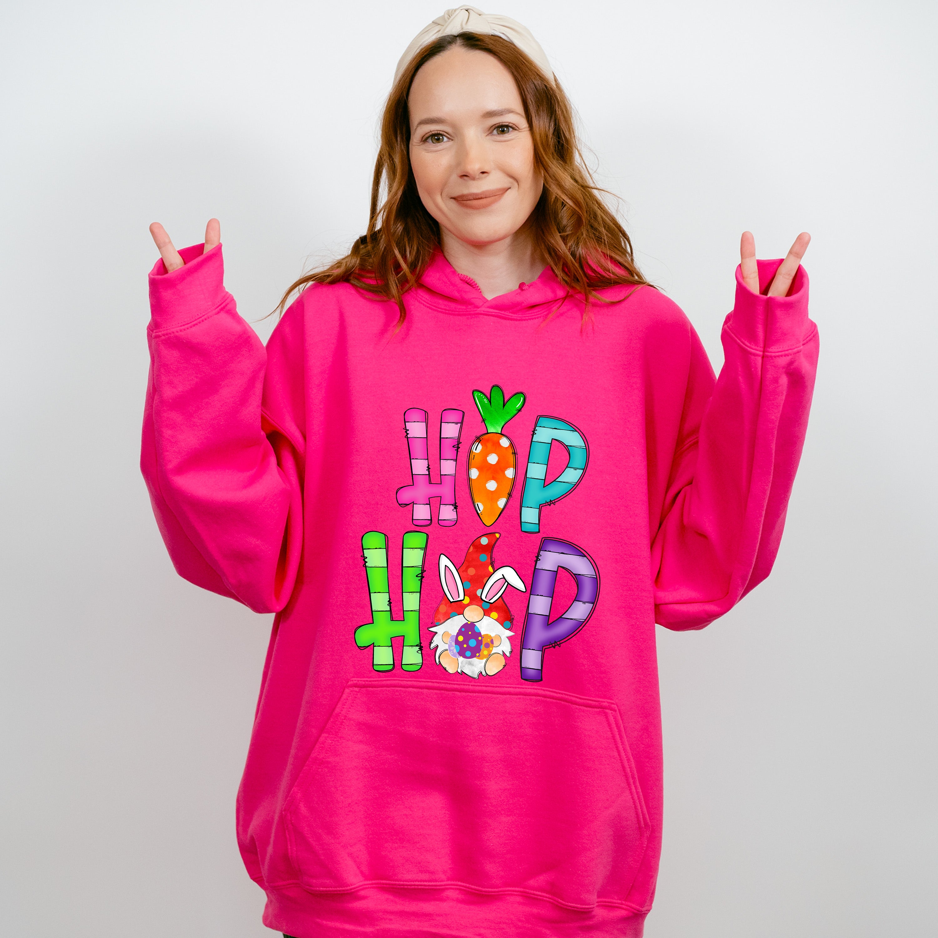 Hip Hop Bunny Easter Day Unisex Crewneck T-Shirt Sweatshirt Hoodie