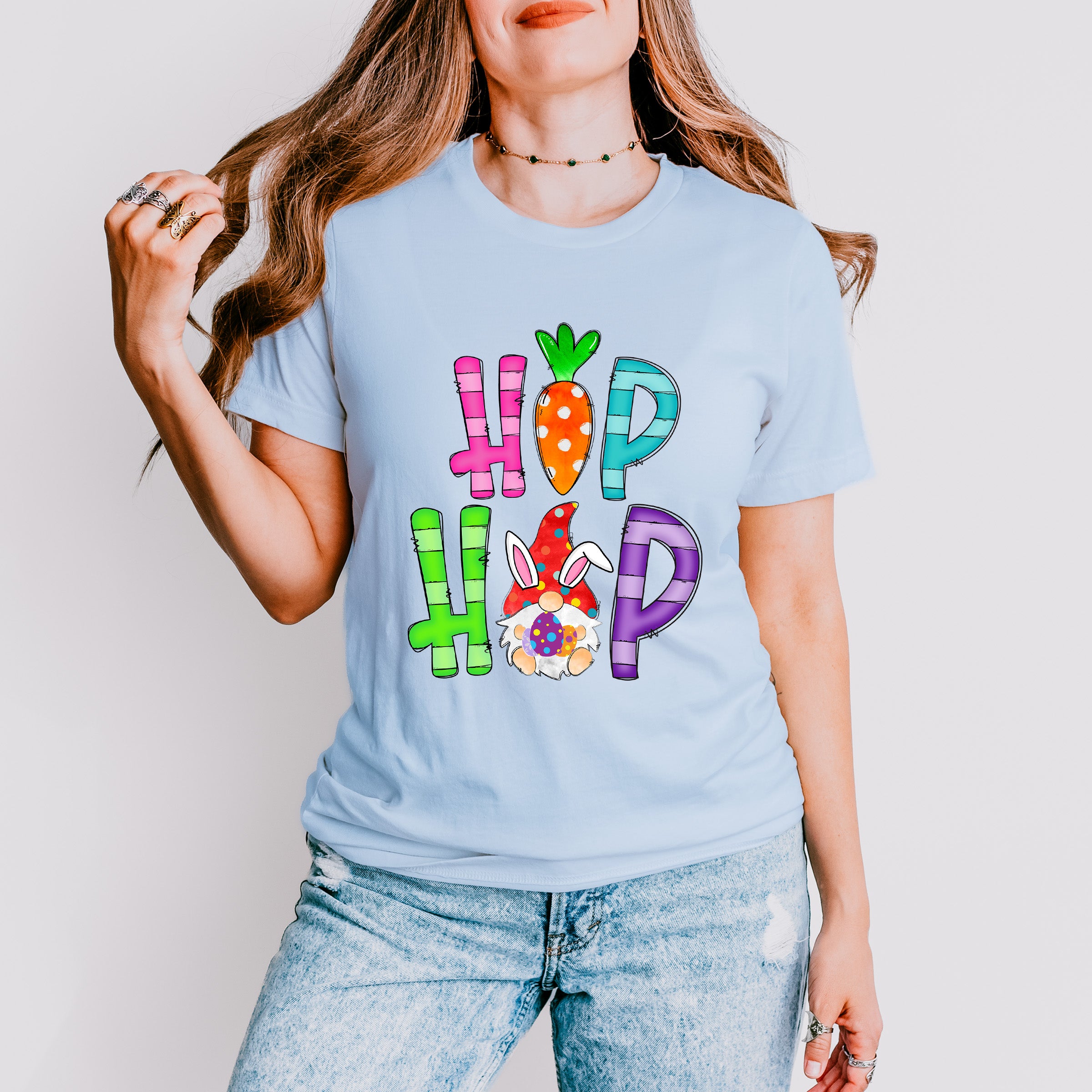 Hip Hop Bunny Easter Day Unisex Crewneck T-Shirt Sweatshirt Hoodie