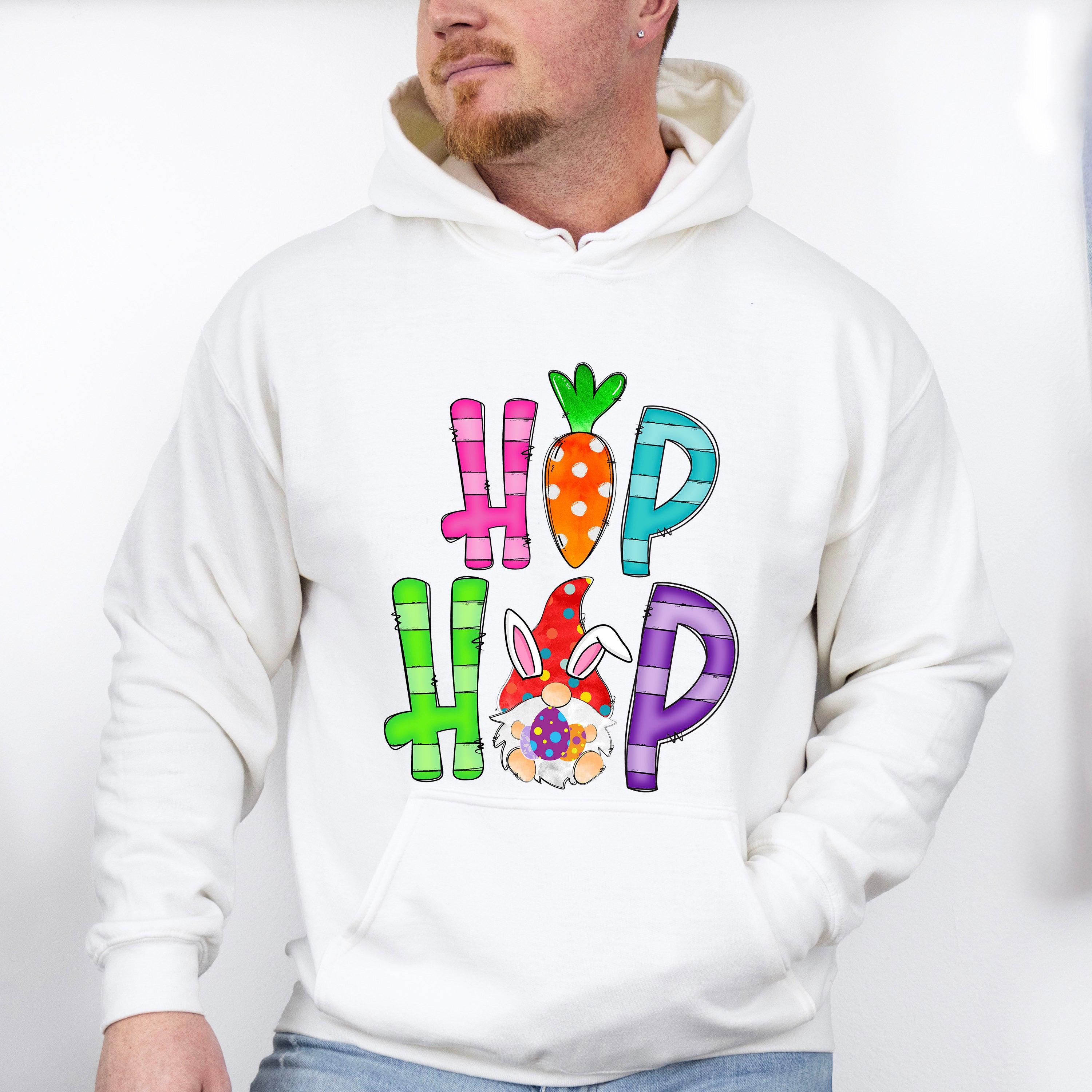 Hip Hop Bunny Easter Day Unisex Crewneck T-Shirt Sweatshirt Hoodie