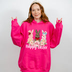 Trio Bunny Easter Day Unisex Crewneck T-Shirt Sweatshirt Hoodie