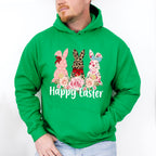 Trio Bunny Easter Day Unisex Crewneck T-Shirt Sweatshirt Hoodie