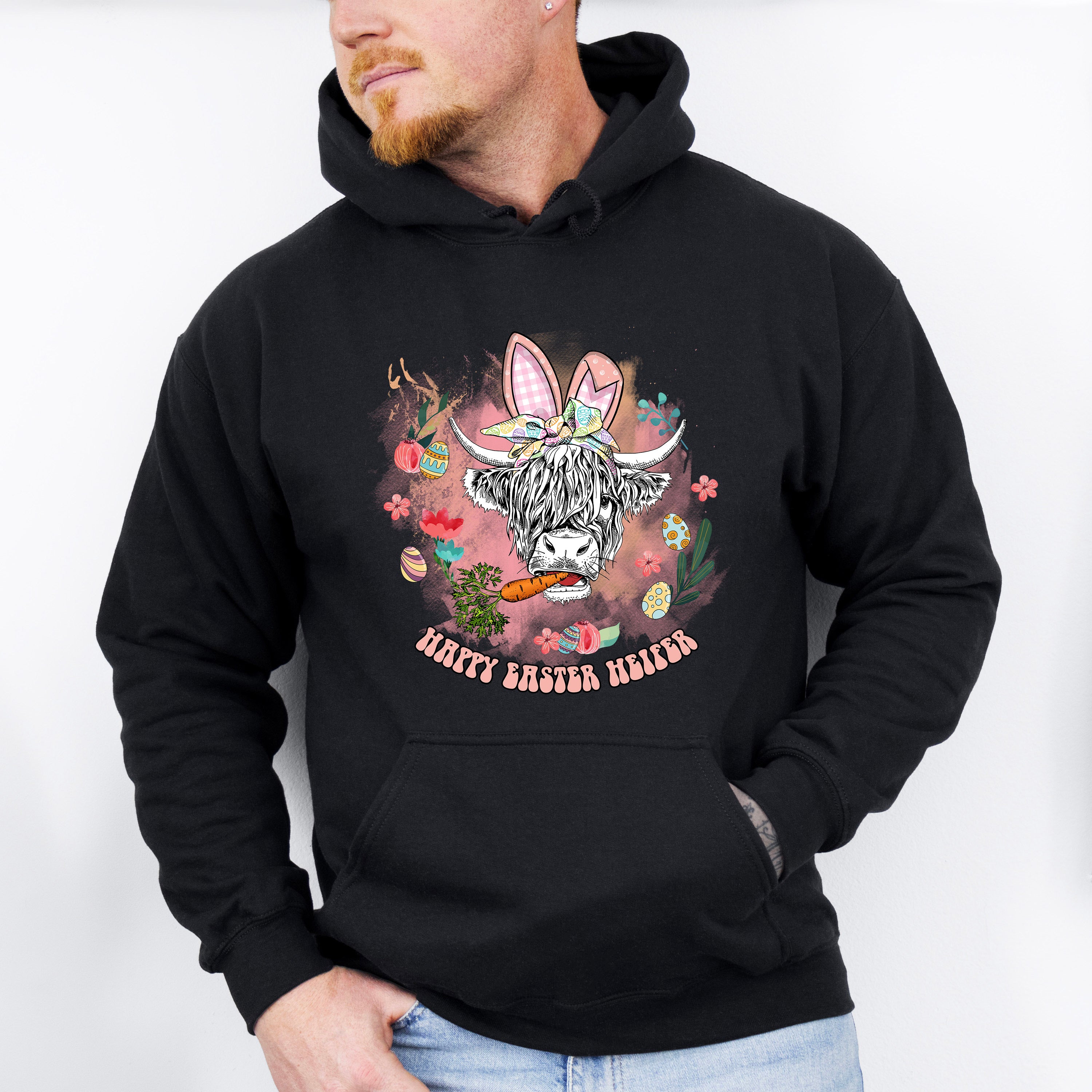 Easter Heifer Easter Day Unisex Crewneck T-Shirt Sweatshirt Hoodie