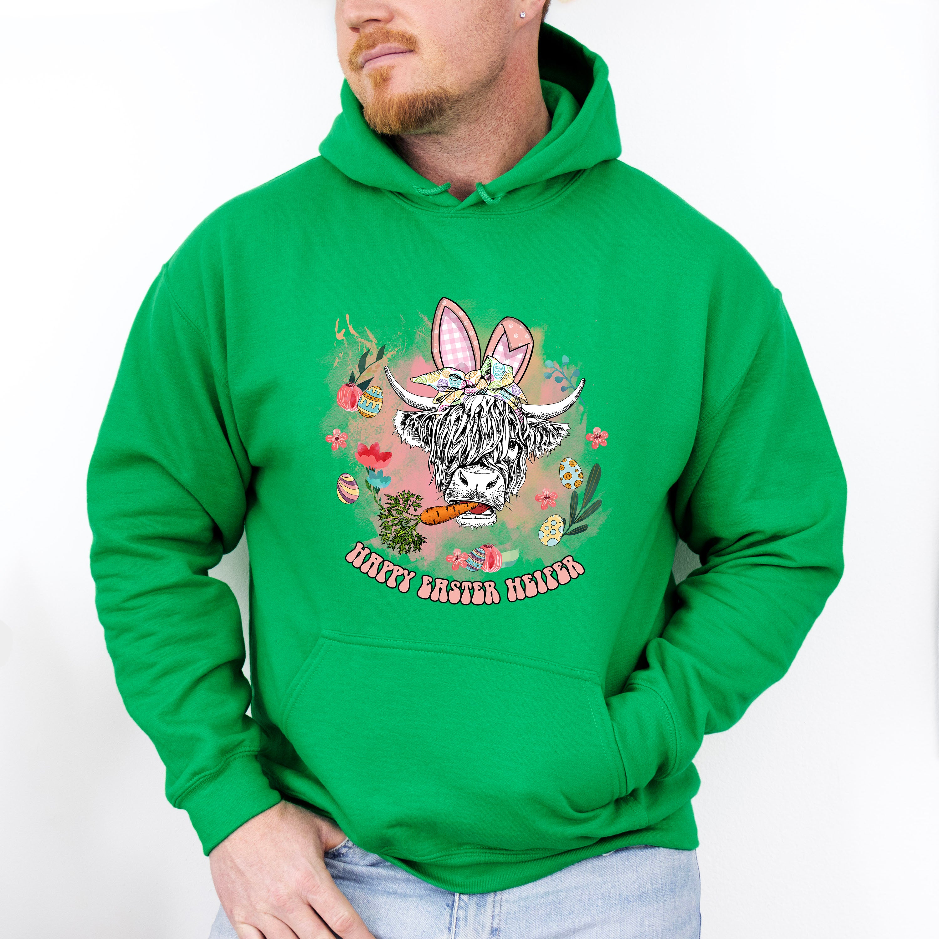 Easter Heifer Easter Day Unisex Crewneck T-Shirt Sweatshirt Hoodie