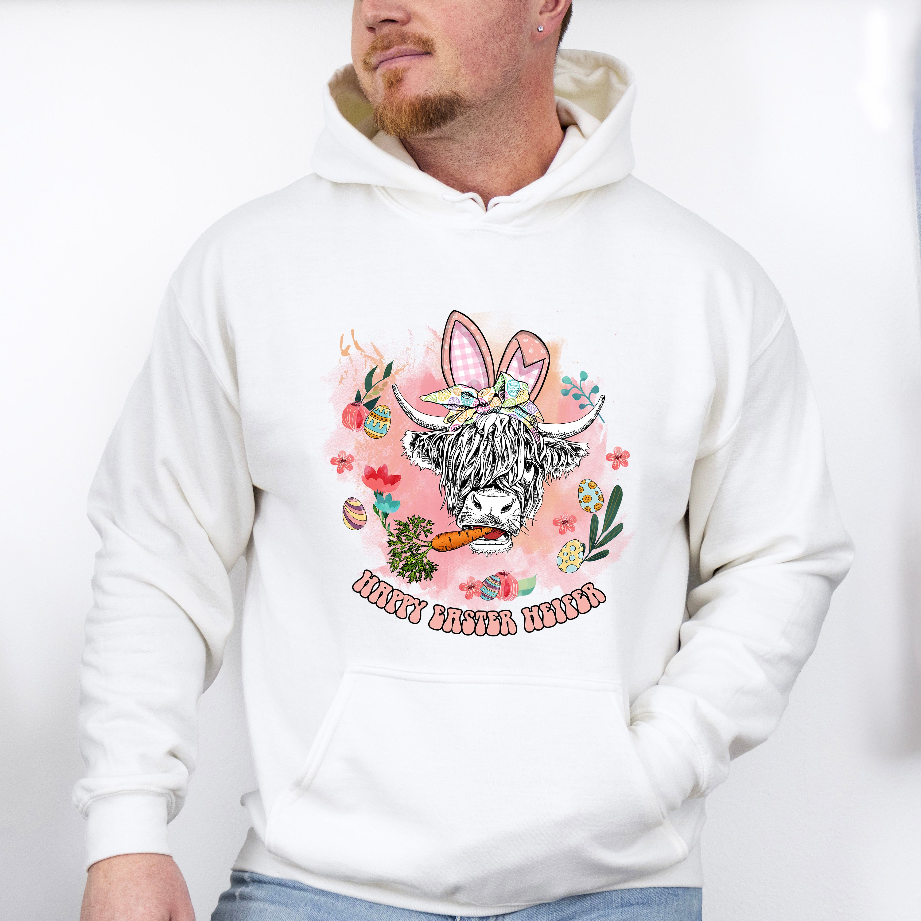 Easter Heifer Easter Day Unisex Crewneck T-Shirt Sweatshirt Hoodie
