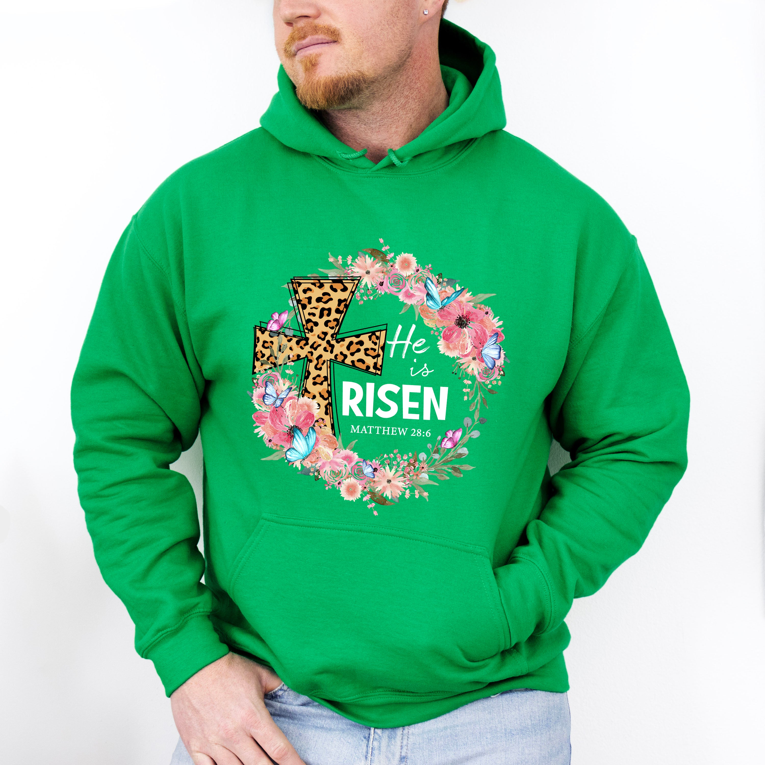 Easter Leopard Cross Easter Squad Special Easter Day Unisex Crewneck T-Shirt Sweatshirt Hoodie