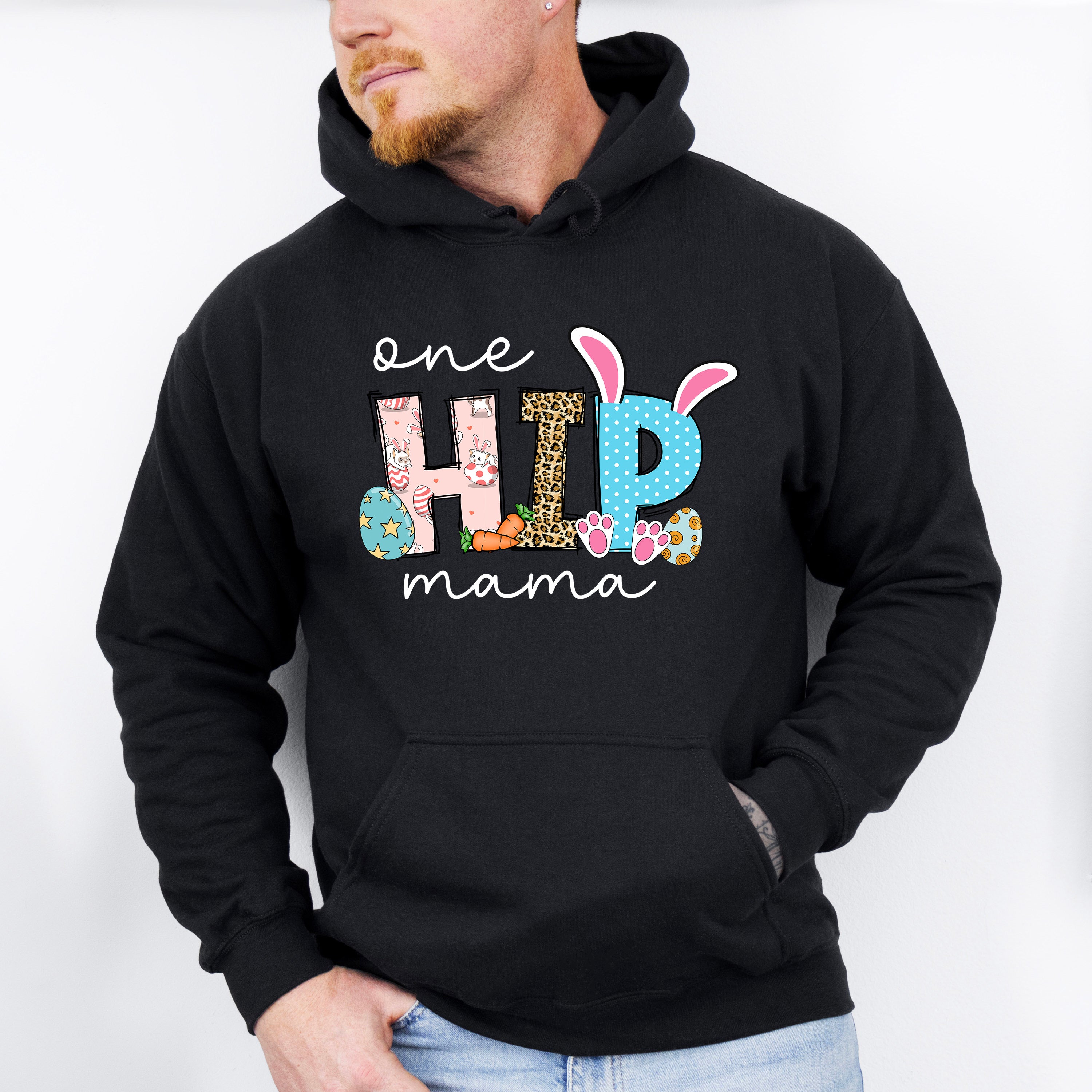 One Hip Mama Easter Day Unisex Crewneck T-Shirt Sweatshirt Hoodie