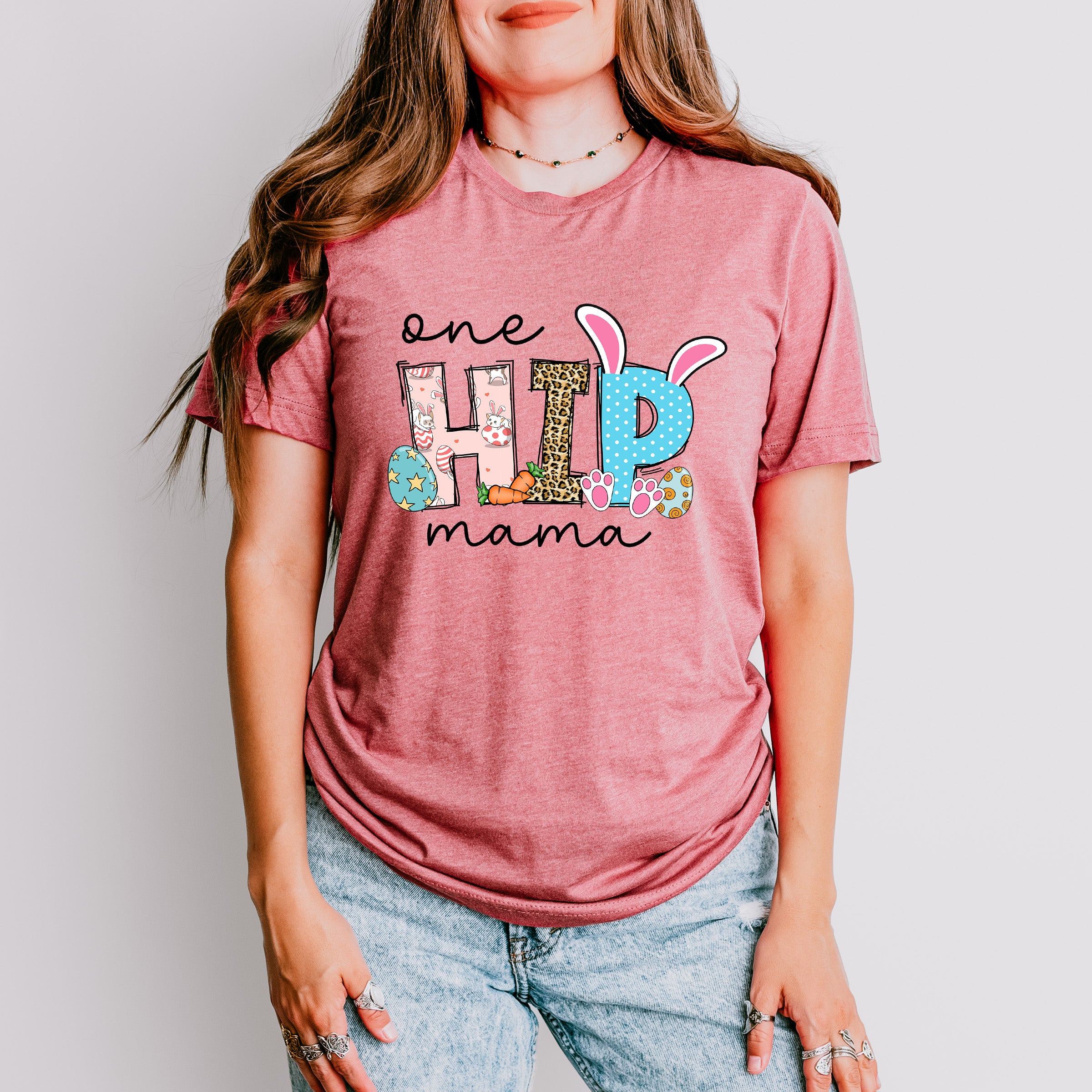 One Hip Mama Easter Day Unisex Crewneck T-Shirt Sweatshirt Hoodie