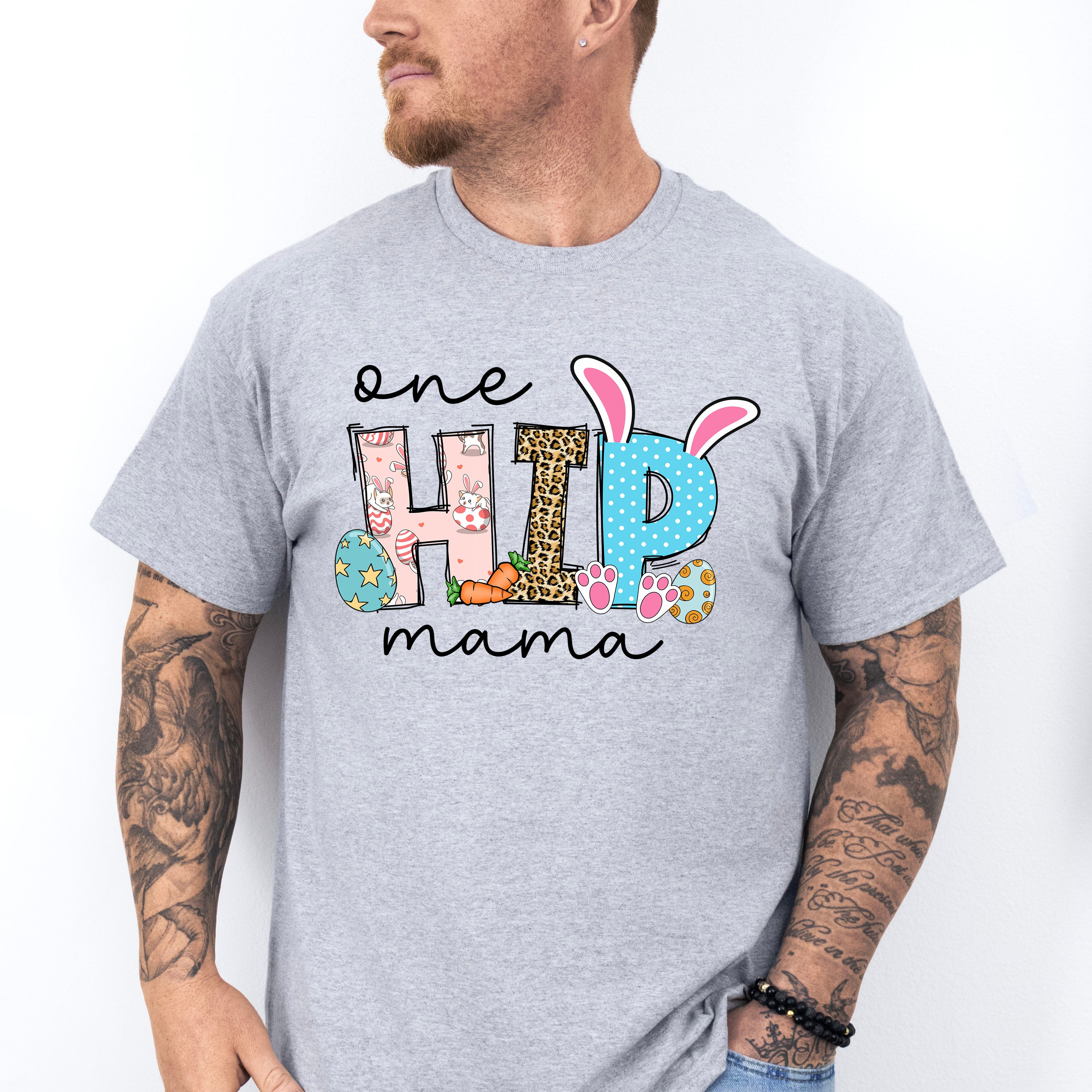One Hip Mama Easter Day Unisex Crewneck T-Shirt Sweatshirt Hoodie