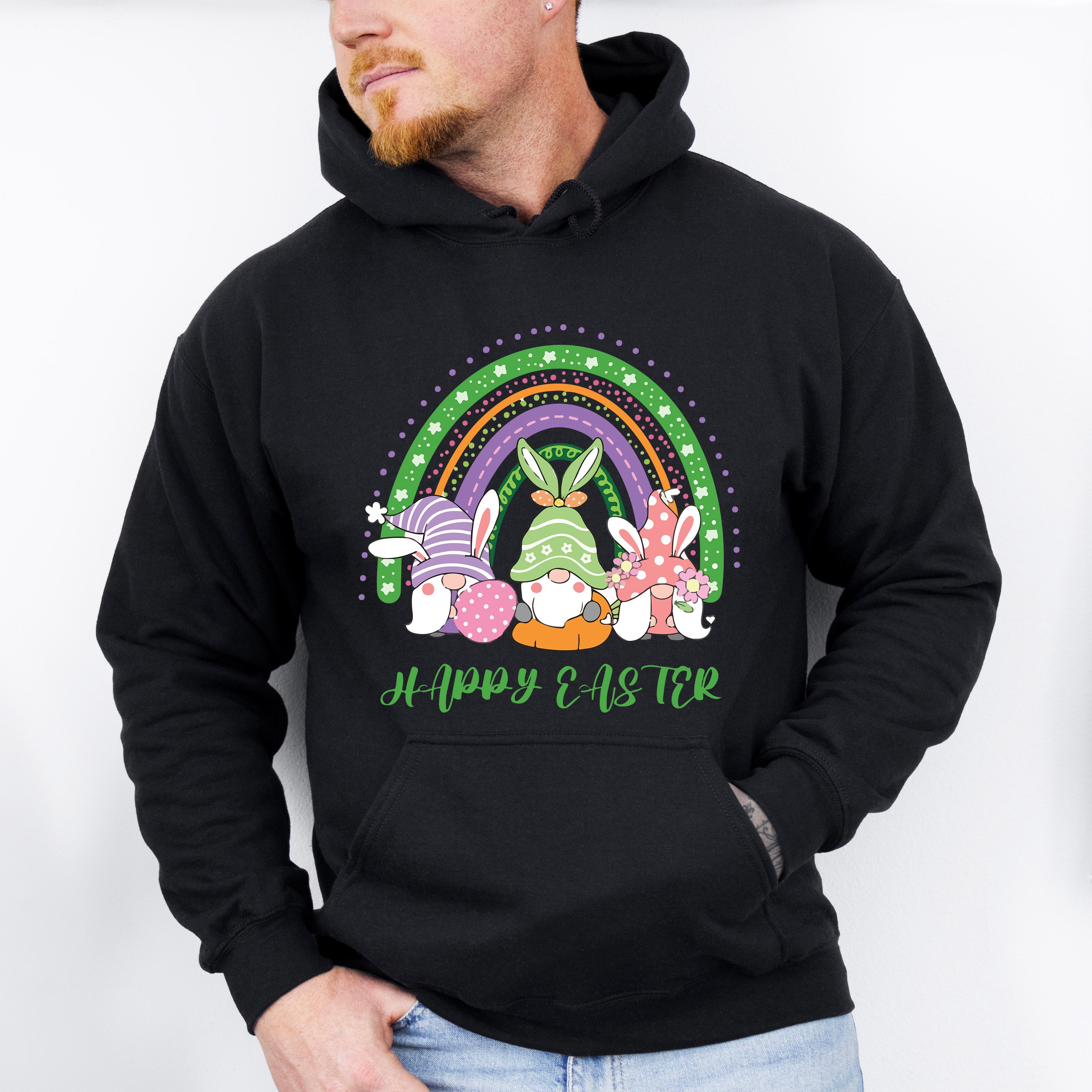 Easter Trio Gnomes Easter Day Unisex Crewneck T-Shirt Sweatshirt Hoodie