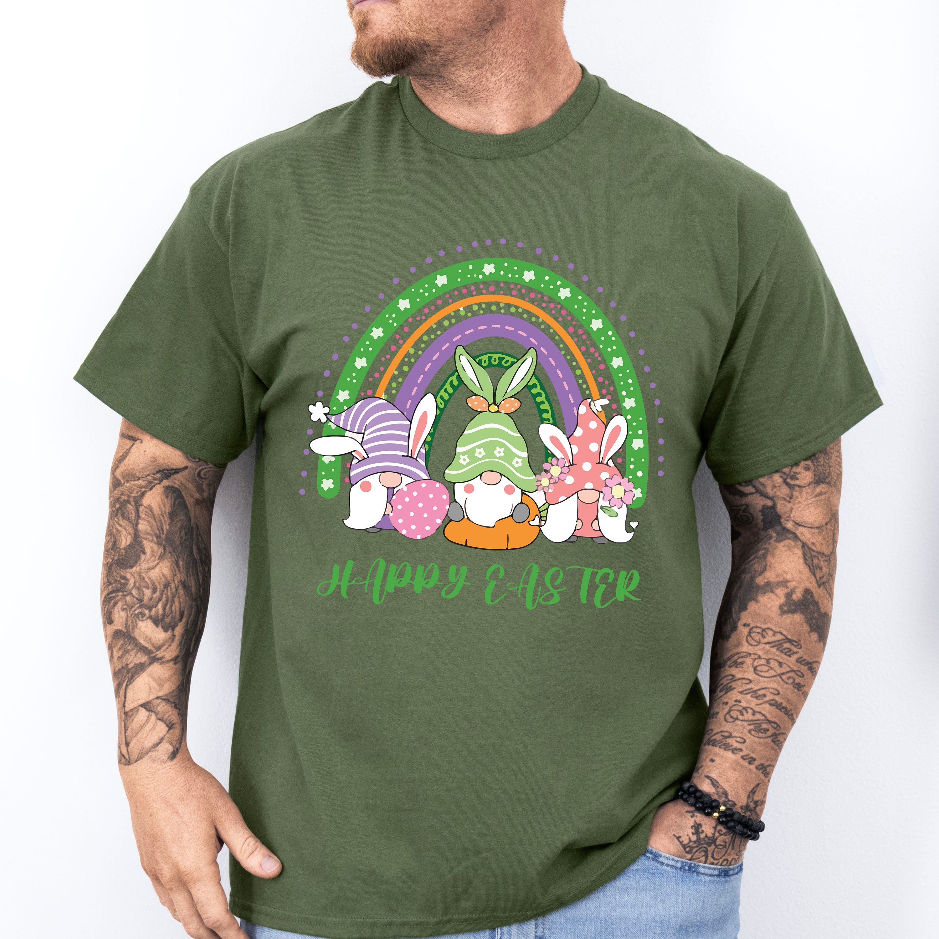 Easter Trio Gnomes Easter Day Unisex Crewneck T-Shirt Sweatshirt Hoodie