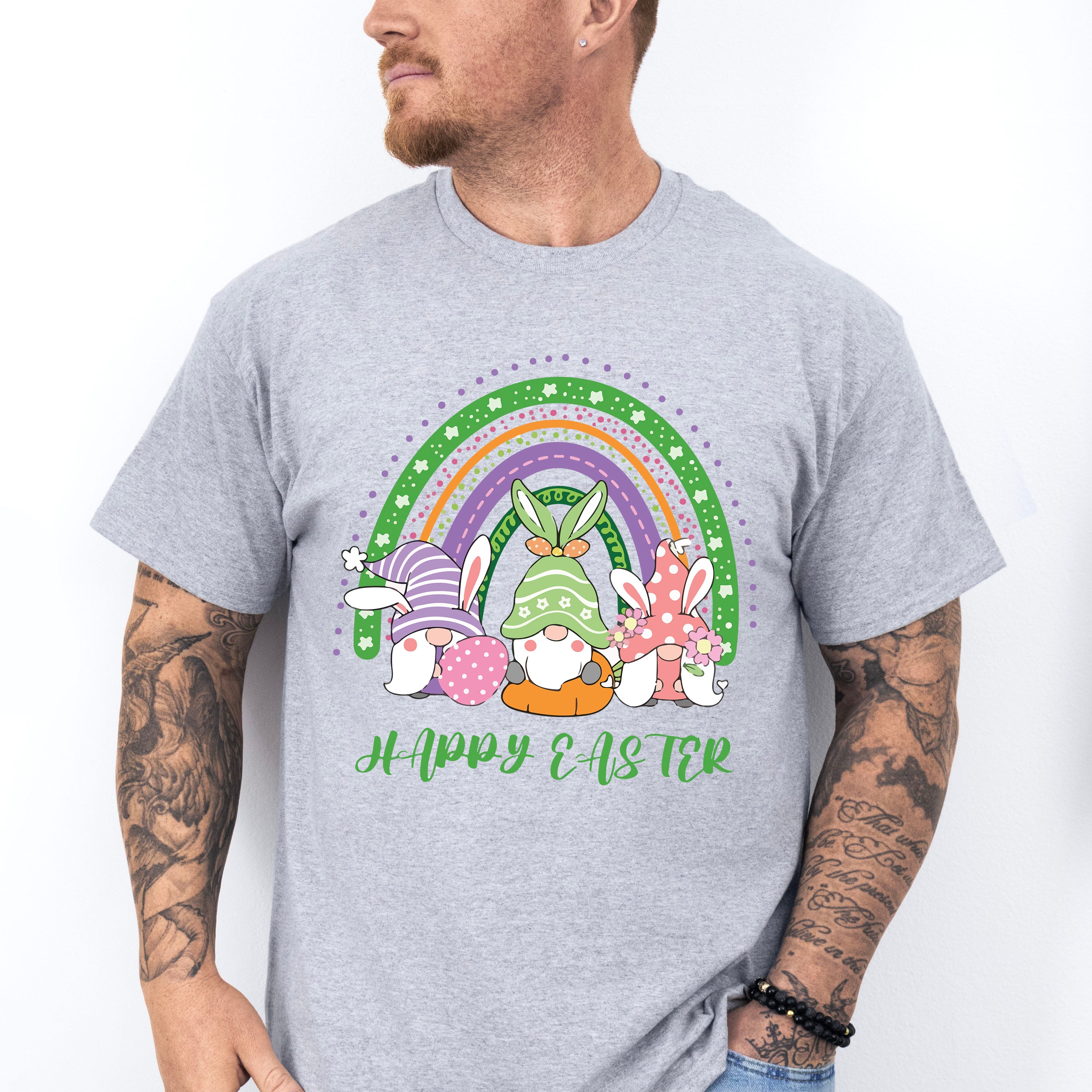 Easter Trio Gnomes Easter Day Unisex Crewneck T-Shirt Sweatshirt Hoodie
