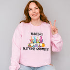 Hunting With My Gnomies Easter Day Unisex Crewneck T-Shirt Sweatshirt Hoodie