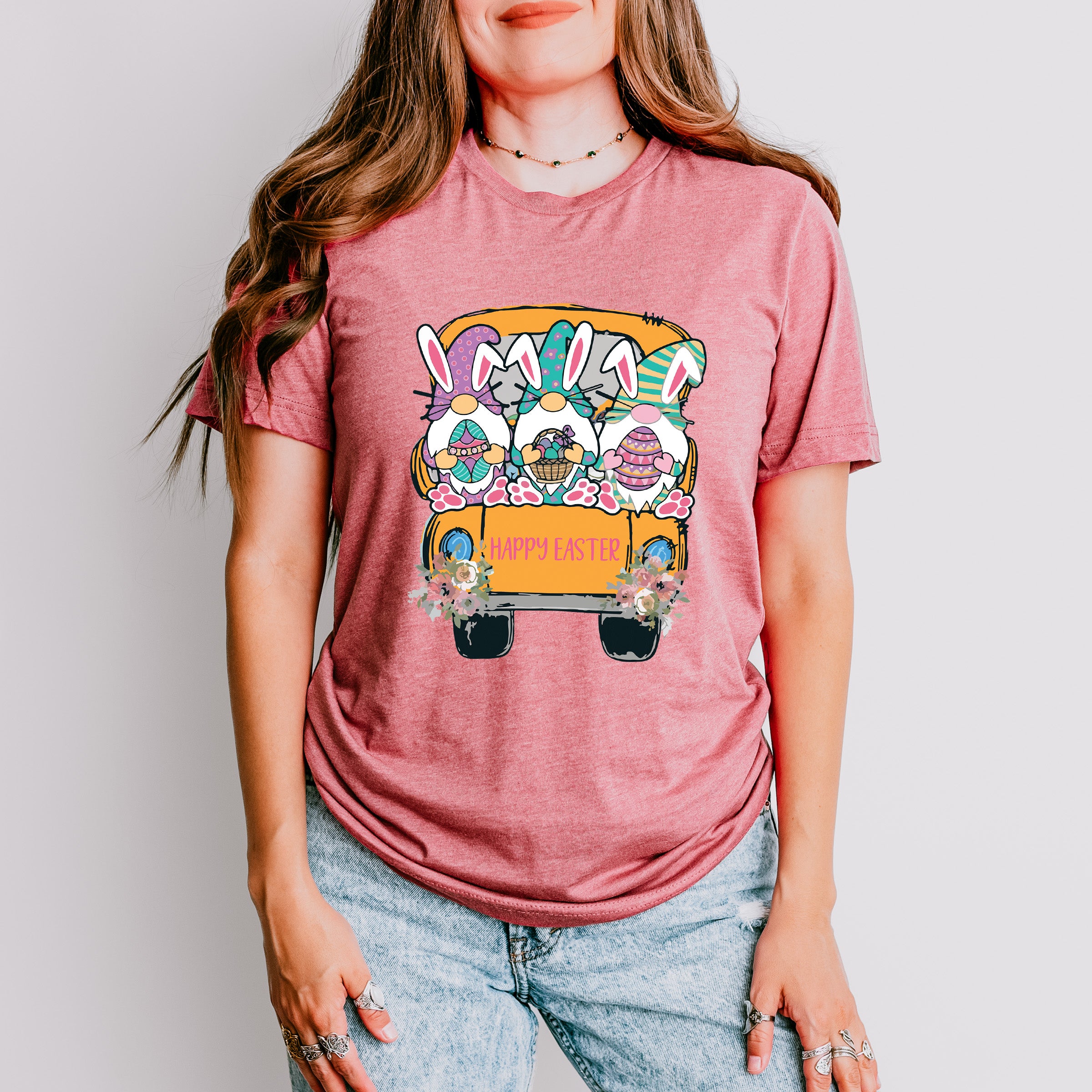 Easter Gnome Trio Easter Day Unisex Crewneck T-Shirt Sweatshirt Hoodie