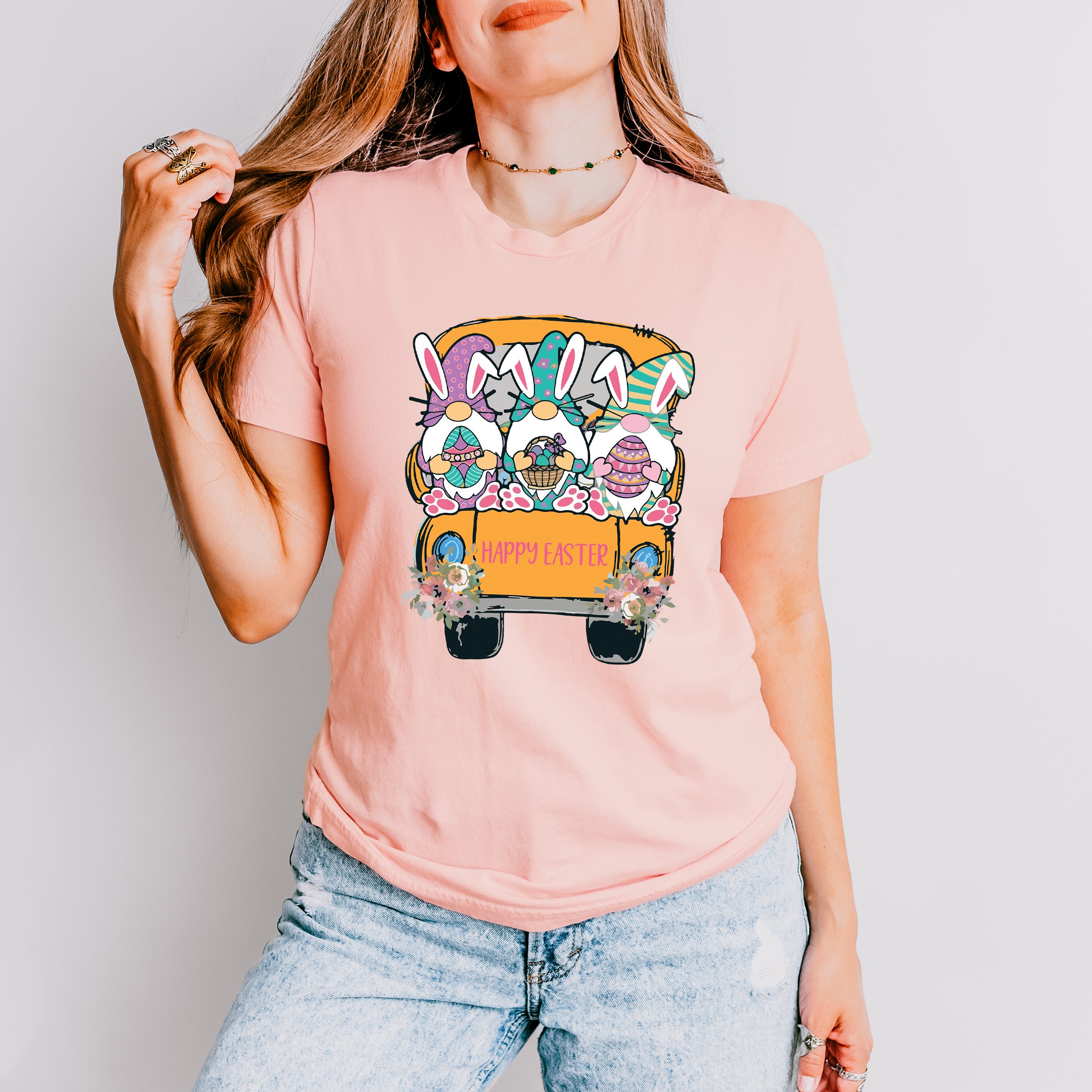 Easter Gnome Trio Easter Day Unisex Crewneck T-Shirt Sweatshirt Hoodie