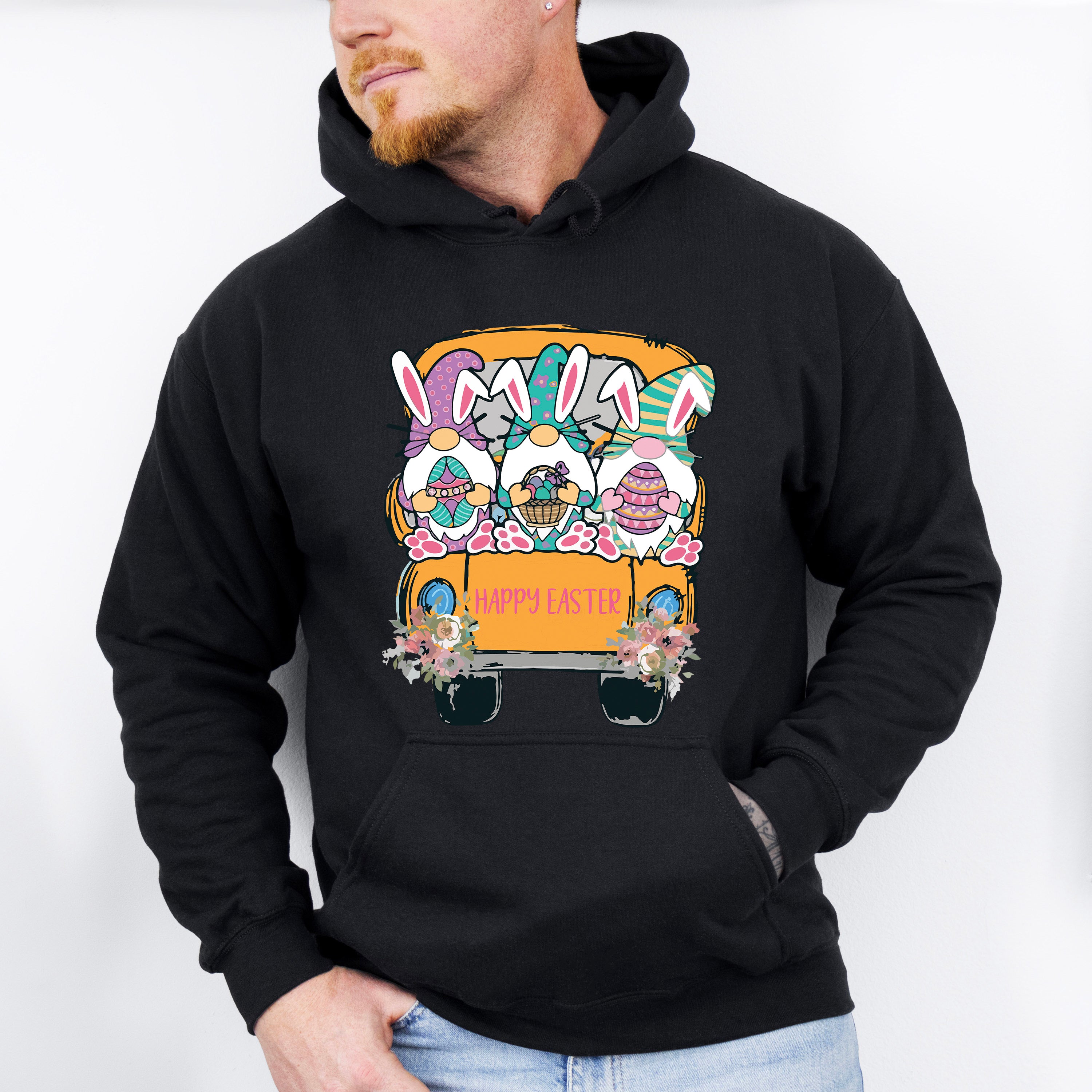 Easter Gnome Trio Easter Day Unisex Crewneck T-Shirt Sweatshirt Hoodie