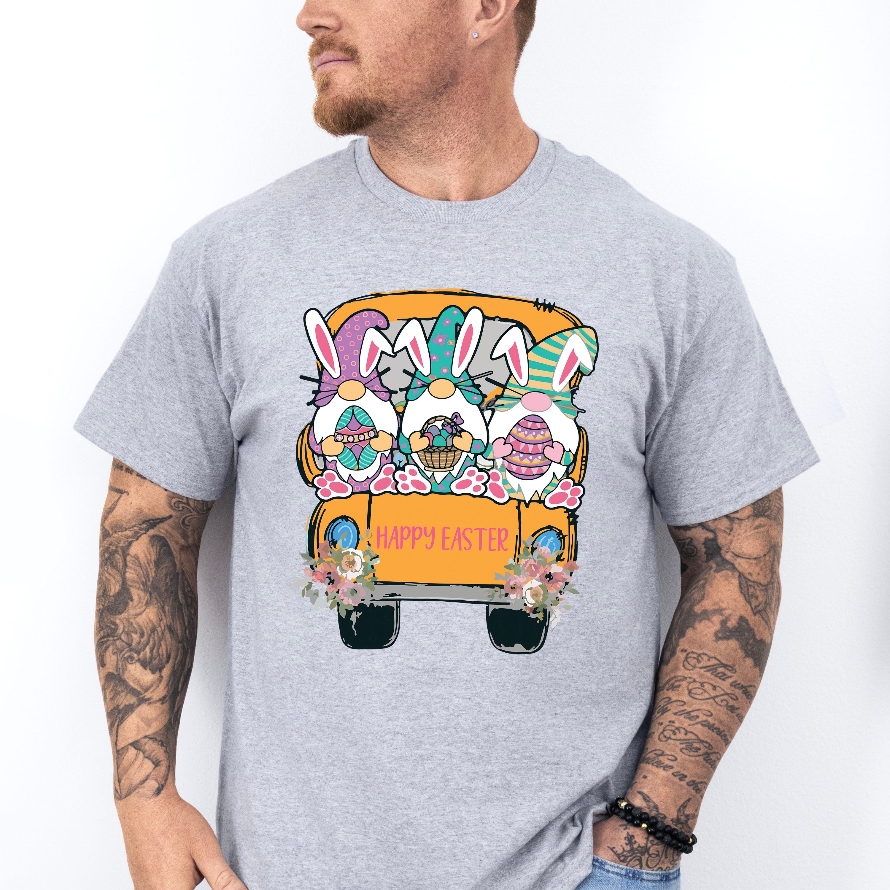 Easter Gnome Trio Easter Day Unisex Crewneck T-Shirt Sweatshirt Hoodie