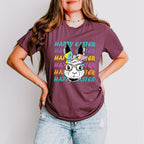 Rainbow Easter Bunny Easter Day Unisex Crewneck T-Shirt Sweatshirt Hoodie