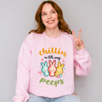 Easter Chillin Peeps Easter Day Unisex Crewneck T-Shirt Sweatshirt Hoodie
