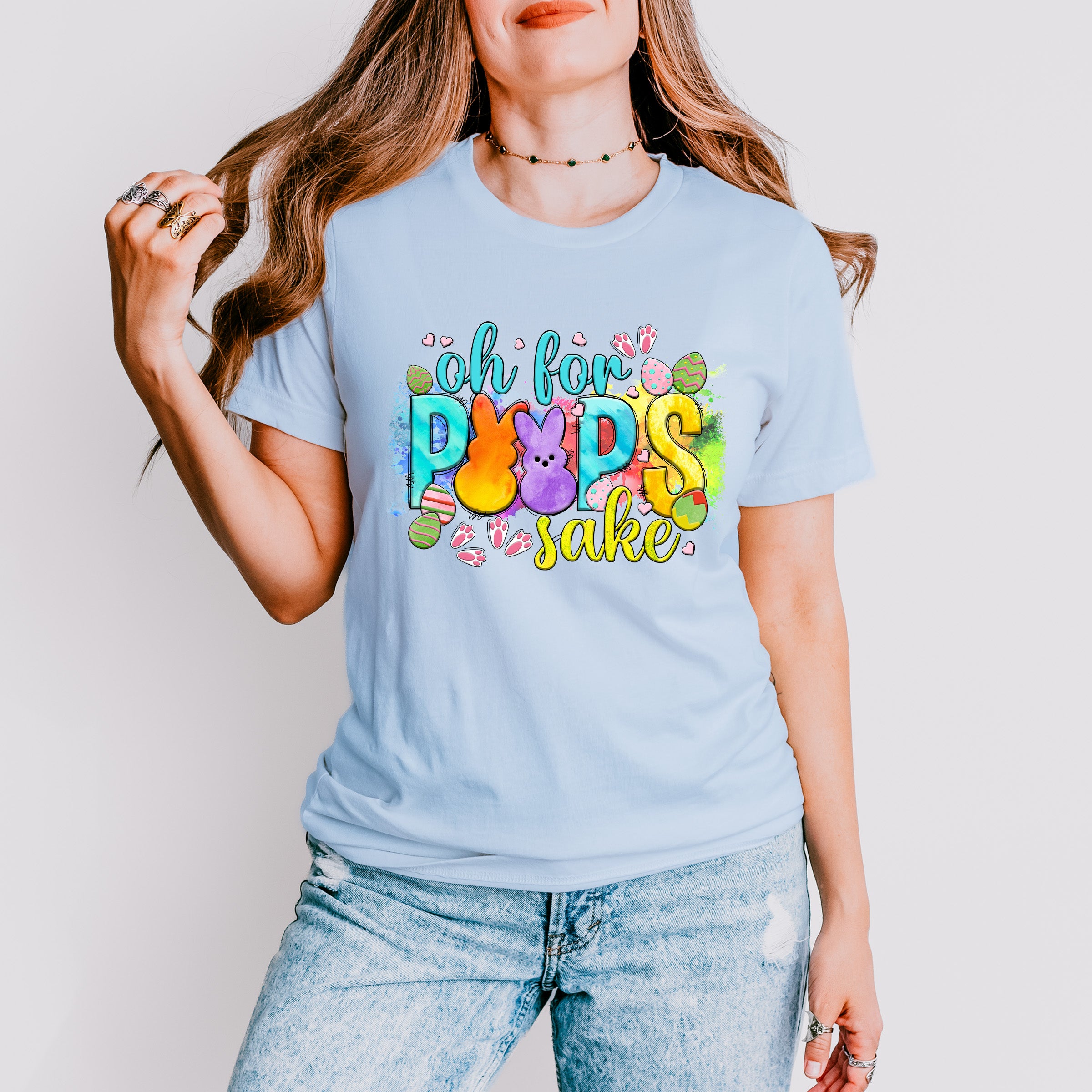 Bright Easter Peeps  Easter Day Unisex Crewneck T-Shirt Sweatshirt Hoodie