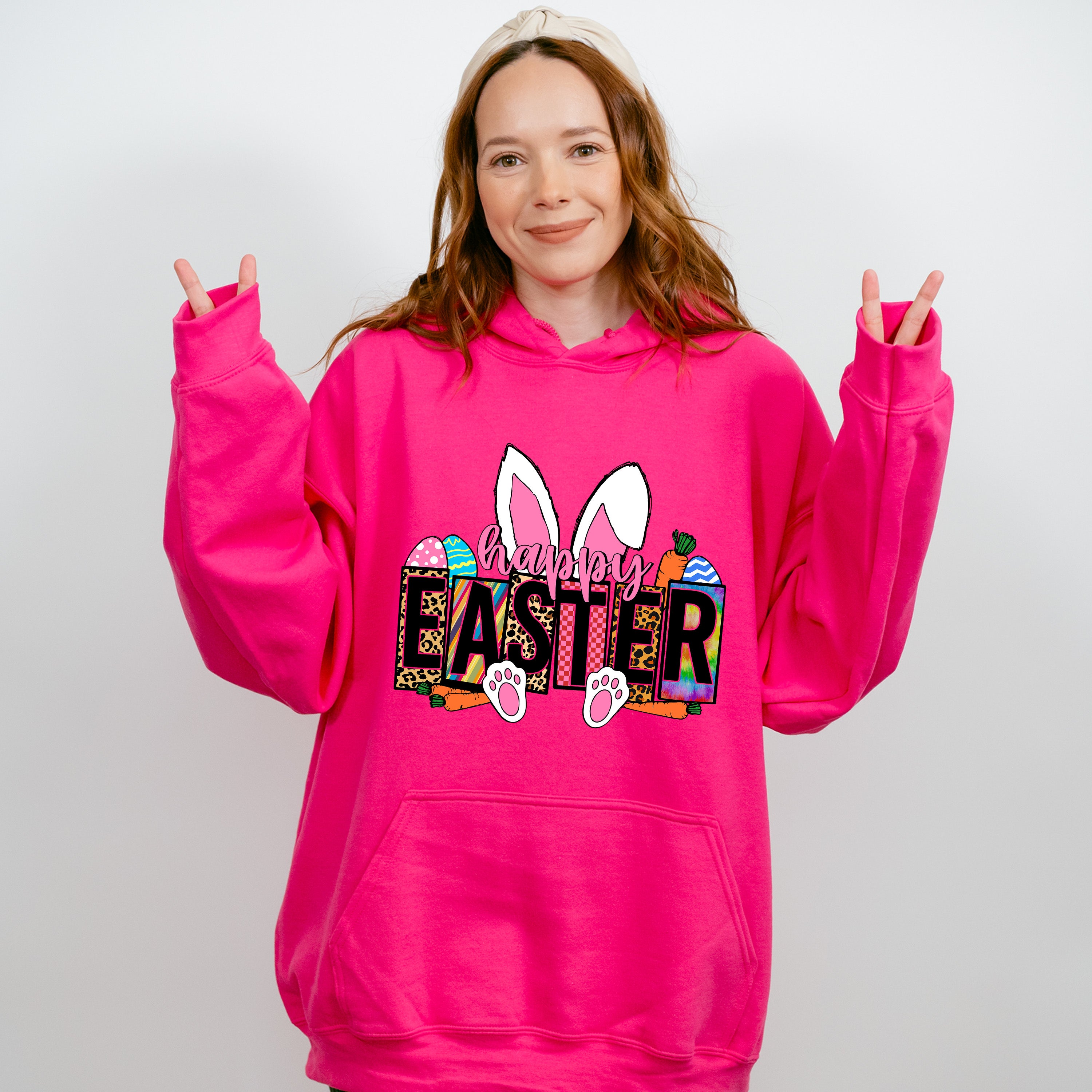 Easter Bunny Ears Easter Day Unisex Crewneck T-Shirt Sweatshirt Hoodie