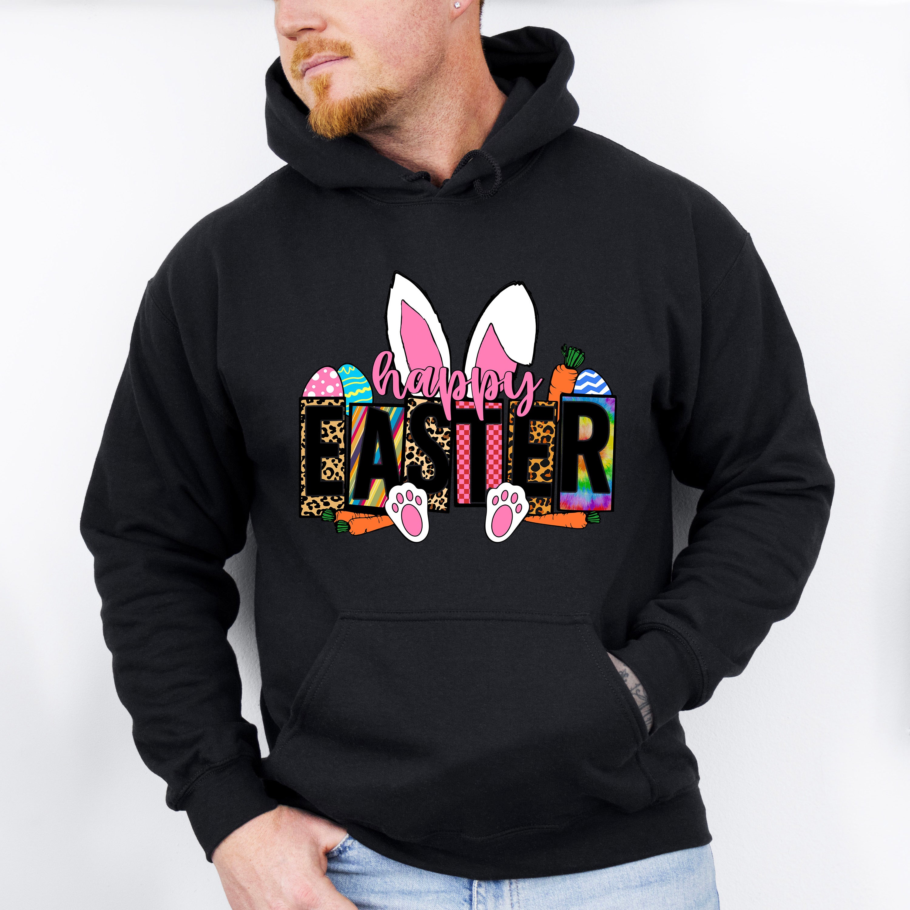 Easter Bunny Ears Easter Day Unisex Crewneck T-Shirt Sweatshirt Hoodie