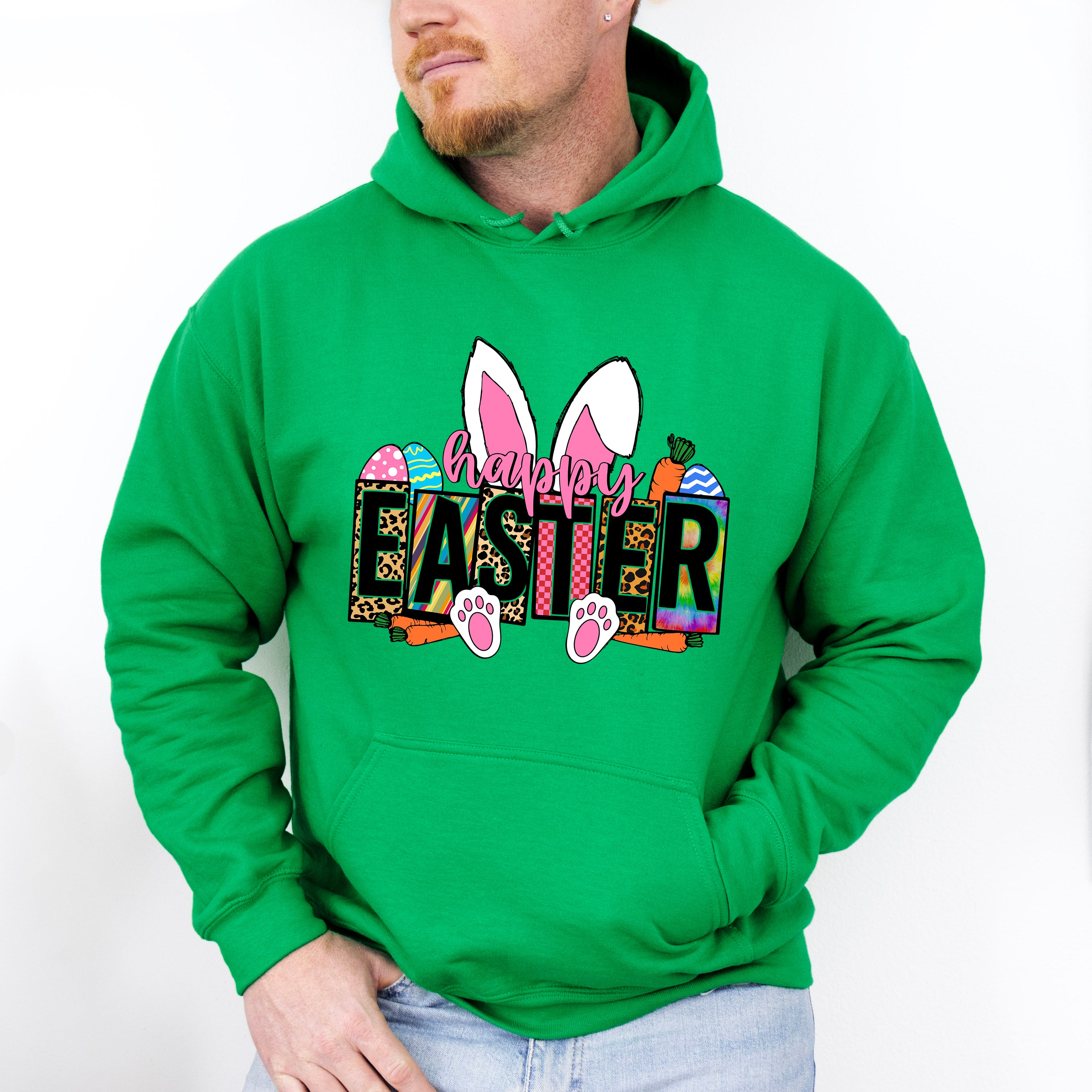 Easter Bunny Ears Easter Day Unisex Crewneck T-Shirt Sweatshirt Hoodie