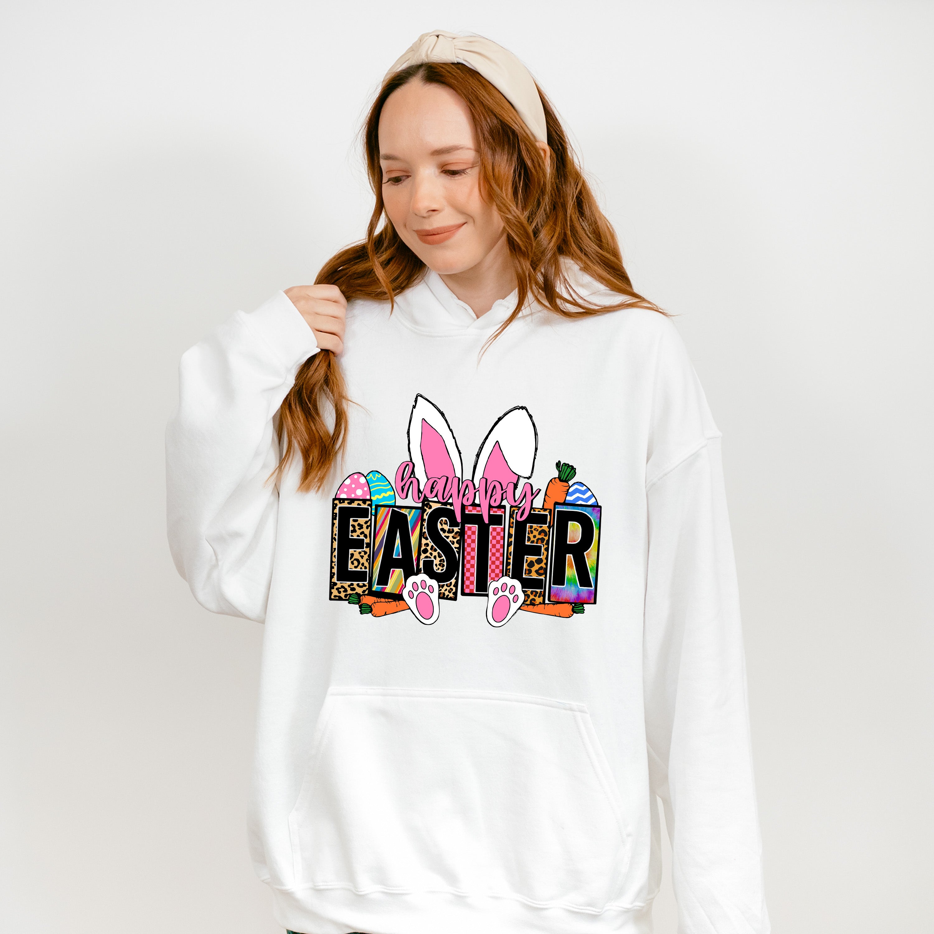 Easter Bunny Ears Easter Day Unisex Crewneck T-Shirt Sweatshirt Hoodie