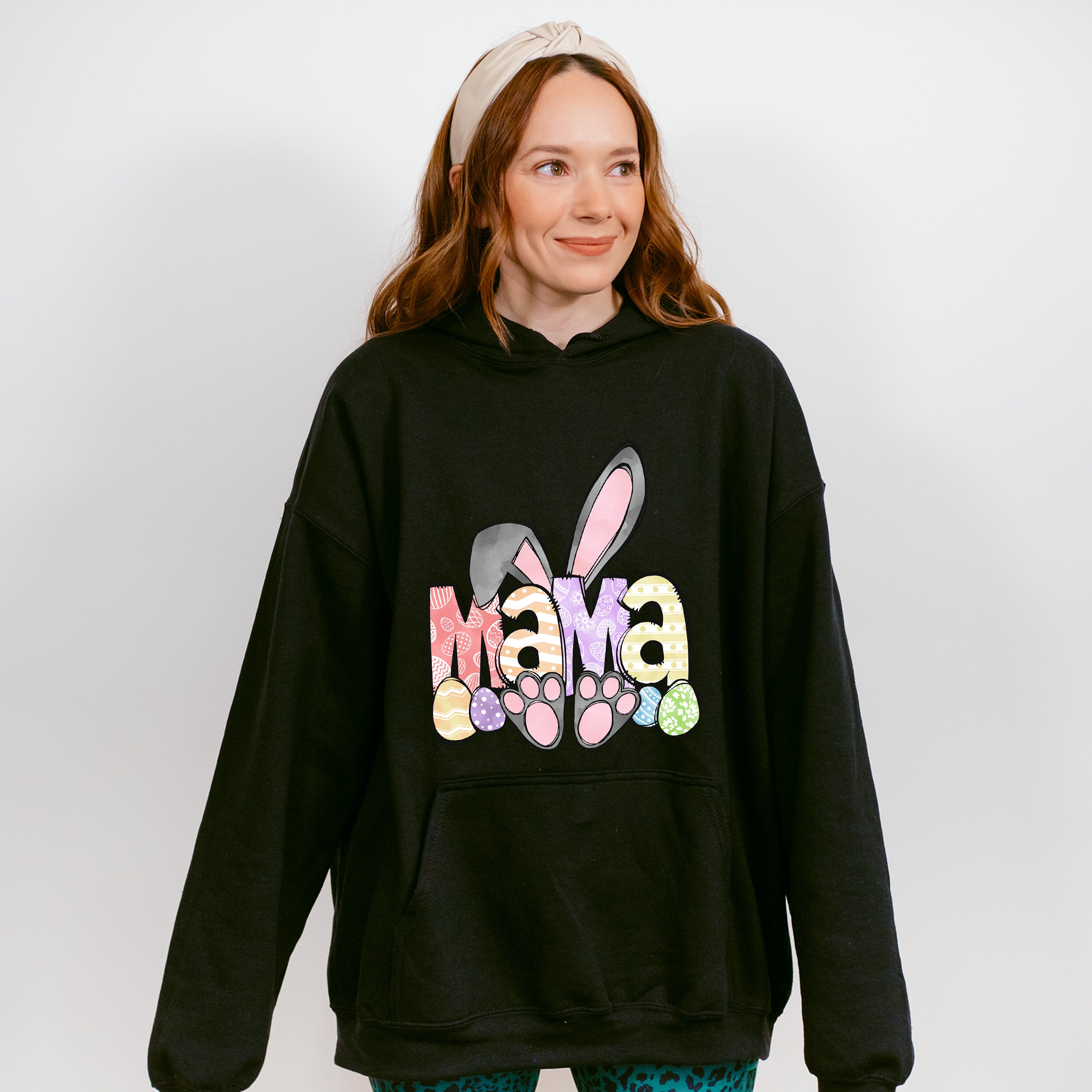 Easter Grey Bunny Ears Easter Day Unisex Crewneck T-Shirt Sweatshirt Hoodie