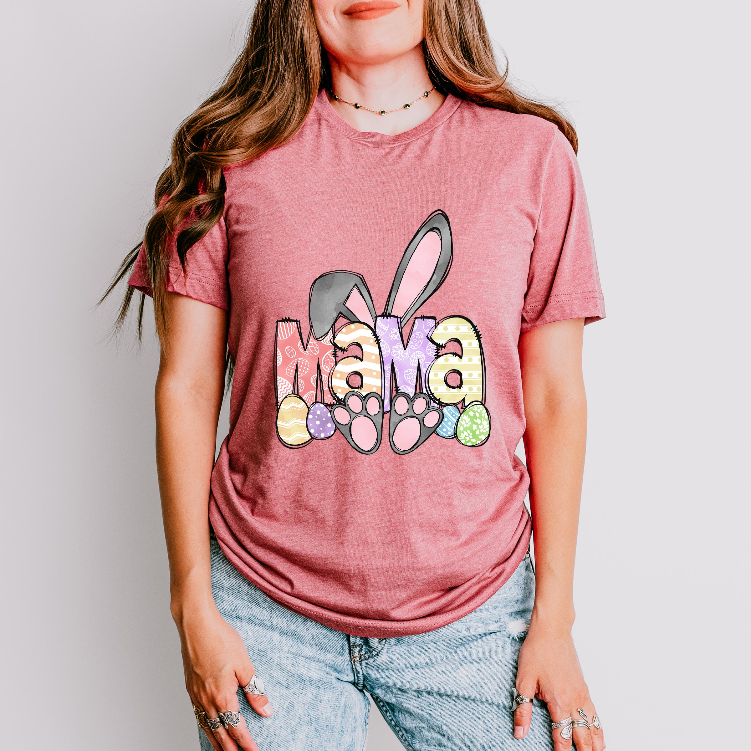 Easter Grey Bunny Ears Easter Day Unisex Crewneck T-Shirt Sweatshirt Hoodie